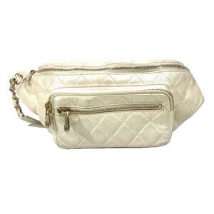 CHANEL Bags Waist Pouch 2WAY Bag Hand Bag CC CC Mark Matelasse Chain Belt Bag
